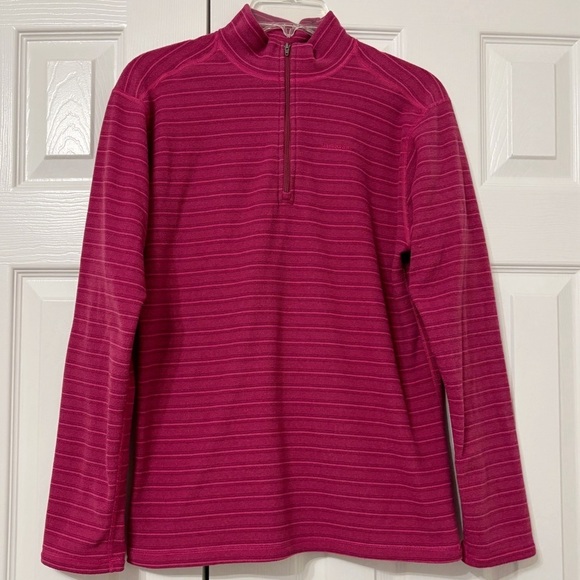 Patagonia Girl's Micro D Zip Neck Fleece Pullover Size XXL Magenta - Picture 1 of 5